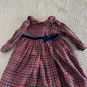 Trotters Red and Green Plaid Kids Dress